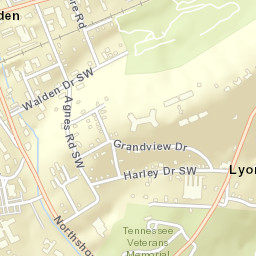Lyons View Tennessee Street Map