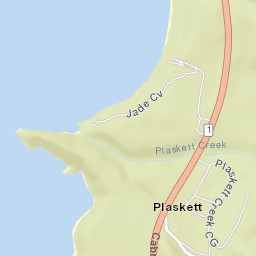 Plaskett California Street Map