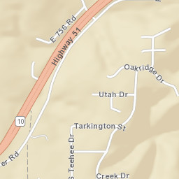 20408-20472 East Allen Road Tahlequah OK Street Map