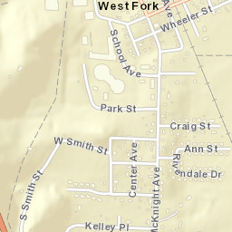West Fork Arkansas Street Map