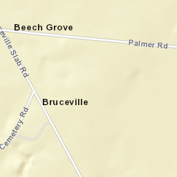 Bruceville Tennessee Street Map