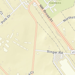 Florence Tennessee Street Map