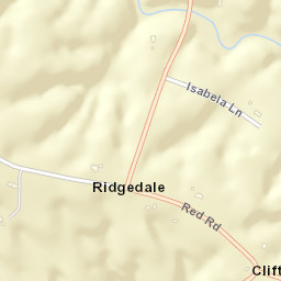 Ridgedale Tennessee Street Map