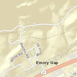 Emory Gap Tennessee Street Map