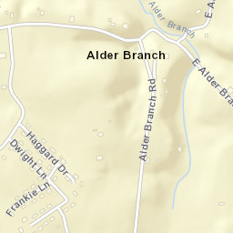 Alder Branch Tennessee Street Map