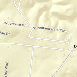 Bates Tennessee Street Map