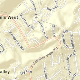 Trails West Tennessee Street Map