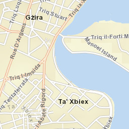 Ta’ Xbiex Street Map