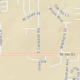 1200 West 4th Street, Tahlequah, OK 74464 Street Map