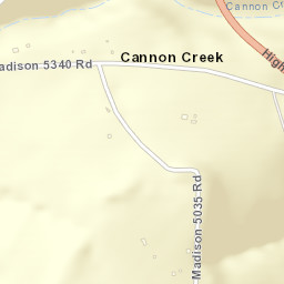 Cannon Creek Arkansas Street Map
