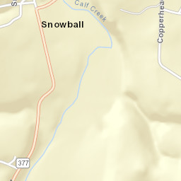 Snowball Arkansas Street Map