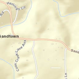 Sandtown Arkansas Street Map