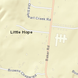 Little Hope Tennessee Street Map