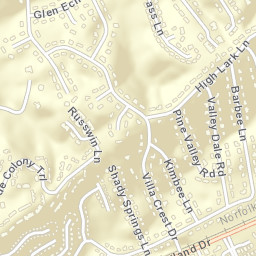 Echo Valley Tennessee Street Map