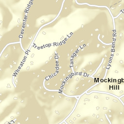 Mockingbird Hill Tennessee Street Map