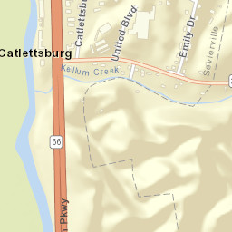 Catlettsburg Tennessee Street Map
