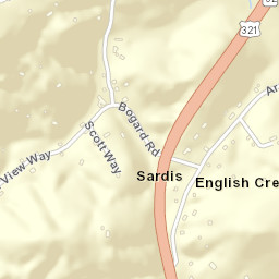 English Creek Tennessee Street Map