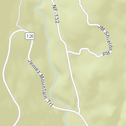 36597 Highway 126, Jemez Springs, NM Street Map