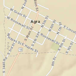 9th St Agra OK 74824 America Street Map