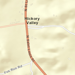Hickory Valley Arkansas Street Map