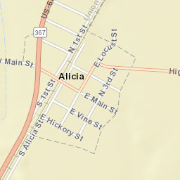 Alicia Arkansas Street Map