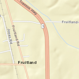 Fruitland Tennessee Street Map