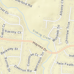 Indian Springs Tennessee Street Map