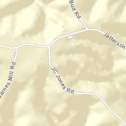 Jefferson Tennessee Street Map