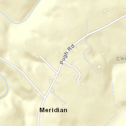 Meridian Tennessee Street Map