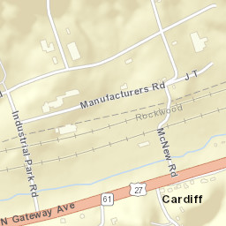 Cardiff Tennessee Street Map