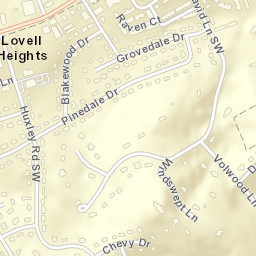 Lovell Heights Tennessee Street Map