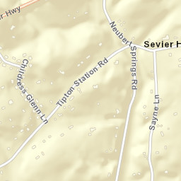 Sevier Home Tennessee Street Map