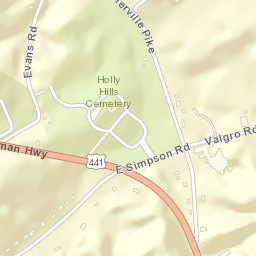 Valley Grove Tennessee Street Map