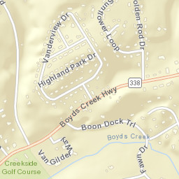 Seymour Tennessee Street Map