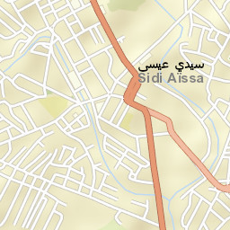 Sidi Aïssa Street Map