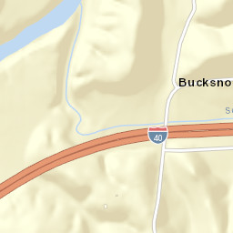 Bucksnort Tennessee Street Map