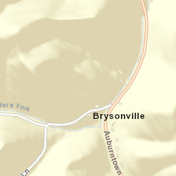 Brysonville Tennessee Street Map