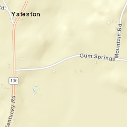Yateston Tennessee Street Map