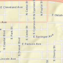 500-598 S Cherry St Guthrie OK Street Map