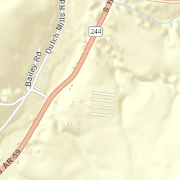 16600-16720 AR-59 Lincoln AR Street Map