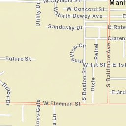 Manila Arkansas Street Map