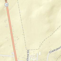Clarksburg Tennessee Street Map