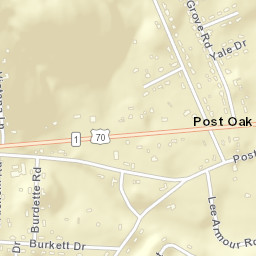 Postoak Tennessee Street Map