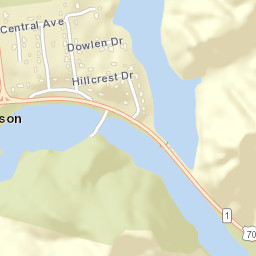 Dodson Tennessee Street Map