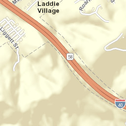 Laddie Village Tennessee Street Map