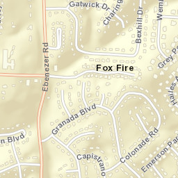 Fox Fire Tennessee Street Map