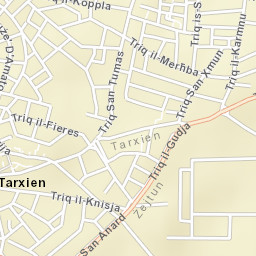 Tarxien Street Map