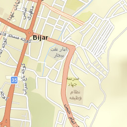 Bijar Street Map