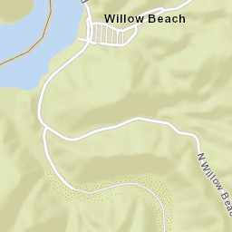 North Willow Beach Willow Beach AZ Street Map