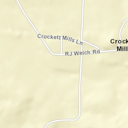 Crockett Mills Tennessee Street Map